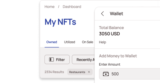 NFT & Currency Wallet